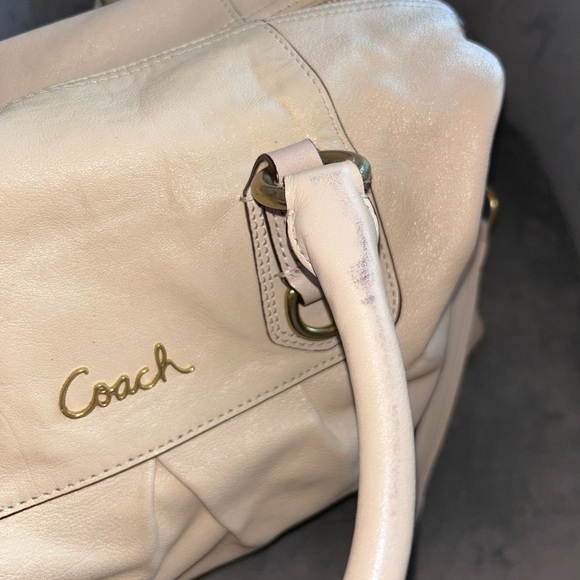 Coach Ashley cream satchel - Picture 5 of 8